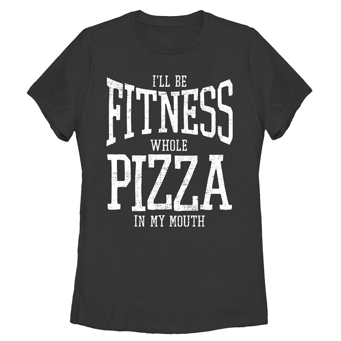 fifth sun Women's CHIN UP Fitness Whole Pizza T-Shirt