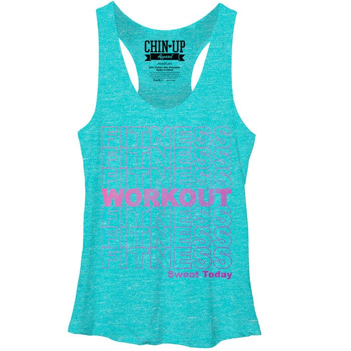 fifth sun Women's CHIN UP Fitness Workout Racerback Tank Top