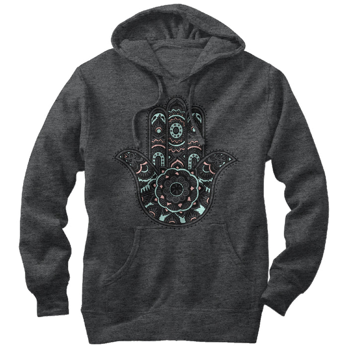 Fifth Sun Women's CHIN UP Hamsa Palm Pull Over Hoodie
