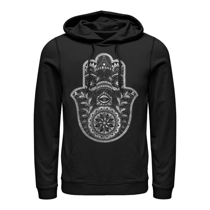 fifth sun Women's CHIN UP Henna Hamsa Hand Pull Over Hoodie