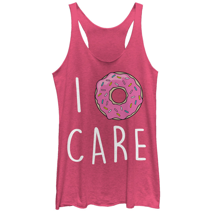 fifth sun Women's CHIN UP I Donut Care Racerback Tank Top