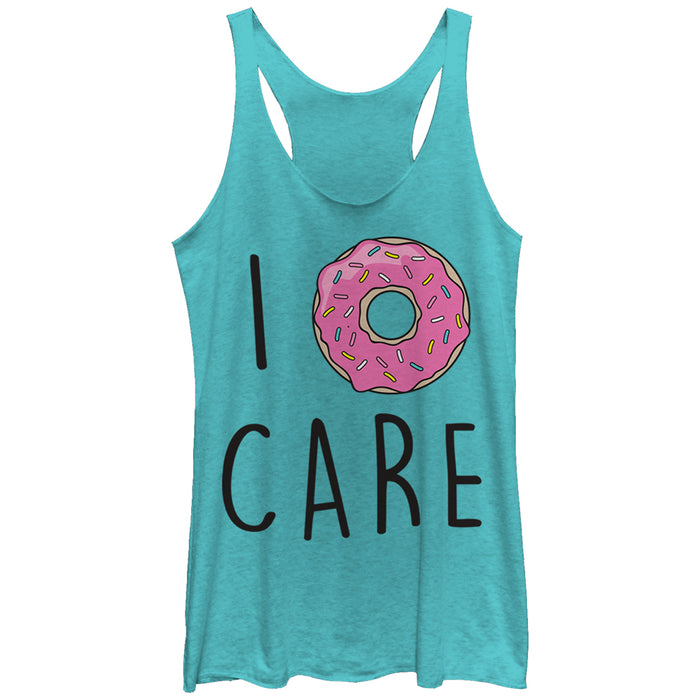 fifth sun Women's CHIN UP I Donut Care Racerback Tank Top