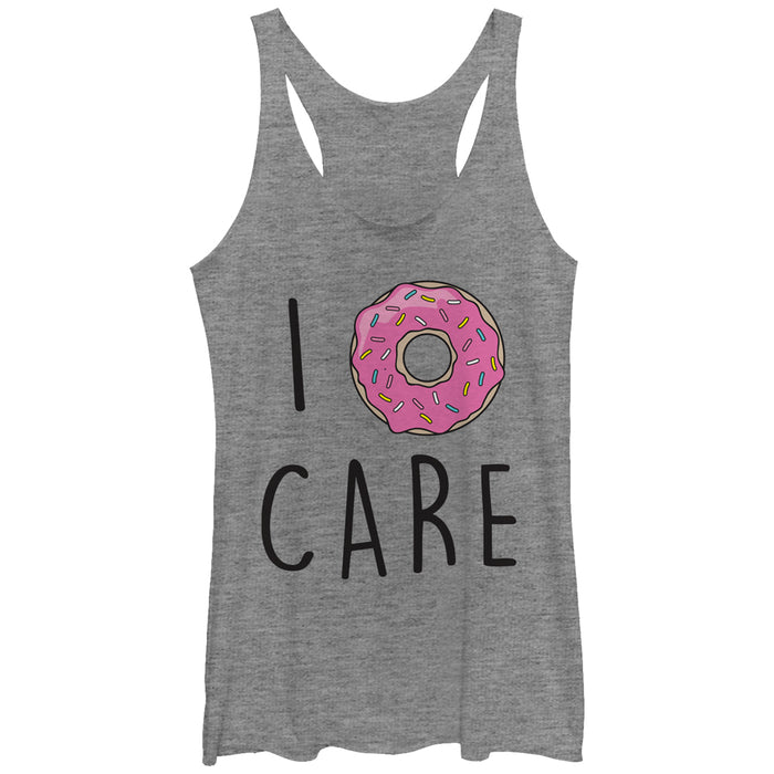 fifth sun Women's CHIN UP I Donut Care Racerback Tank Top