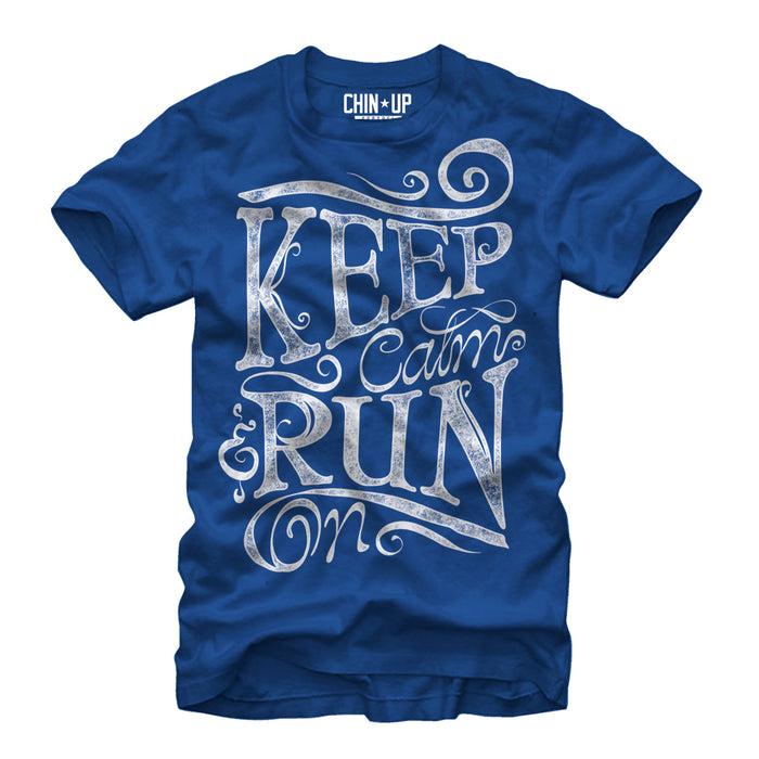 fifth sun Women's CHIN UP Keep Calm and Run Boyfriend Tee