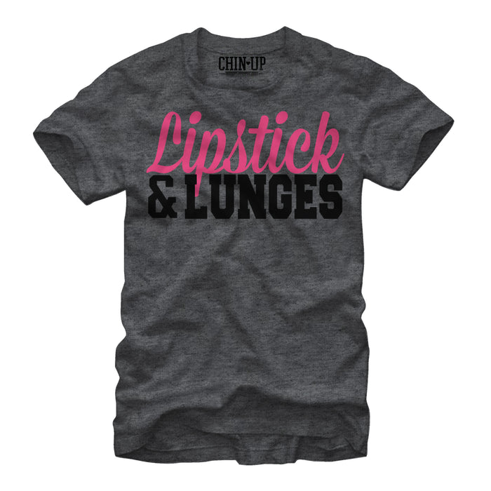 fifth sun Women's CHIN UP Lipstick and Lunges Boyfriend Tee