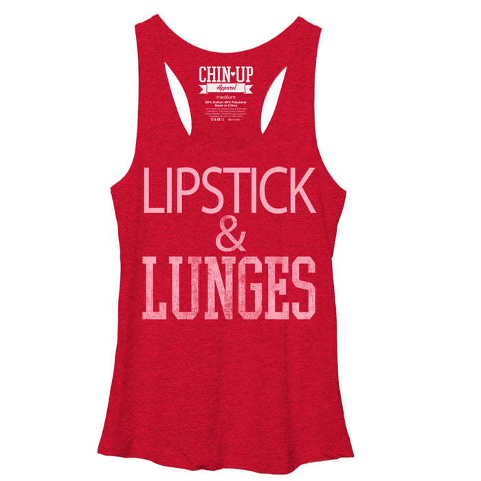 fifth sun Women's CHIN UP Lipstick Racerback Tank Top
