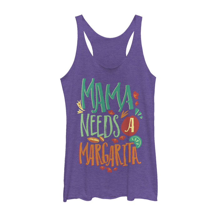 fifth sun Women's CHIN UP Mama Needs a Margarita Racerback Tank Top