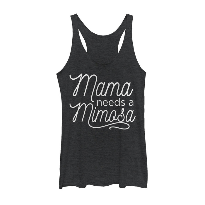 fifth sun Women's CHIN UP Mama Needs a Mimosa Racerback Tank Top