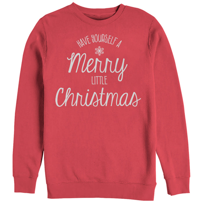 Fifth Sun Women's CHIN UP Merry Little Christmas Sweatshirt