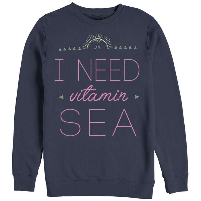 fifth sun Women's CHIN UP Need Vitamin Sea Sweatshirt