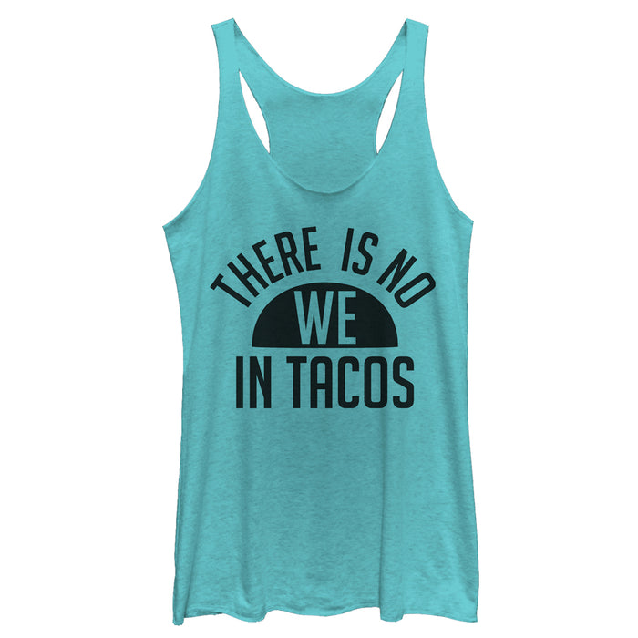 fifth sun Women's CHIN UP No We in Tacos Racerback Tank Top