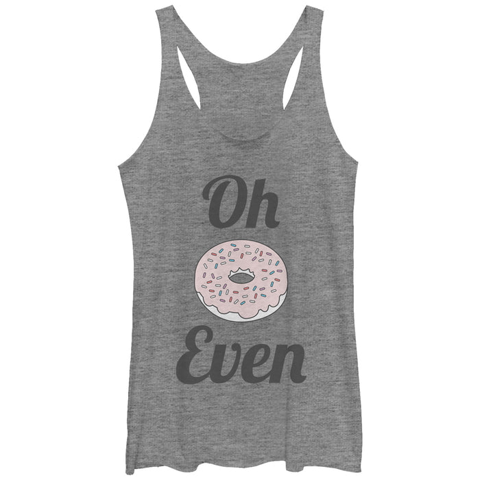 fifth sun Women's CHIN UP Oh Donut Even Racerback Tank Top