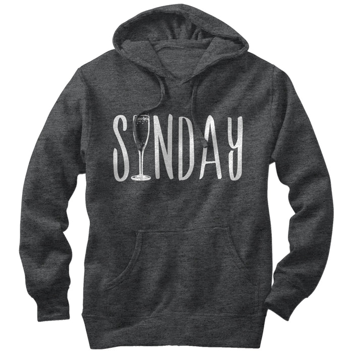 fifth sun Women's CHIN UP Sunday Champagne Brunch Pull Over Hoodie