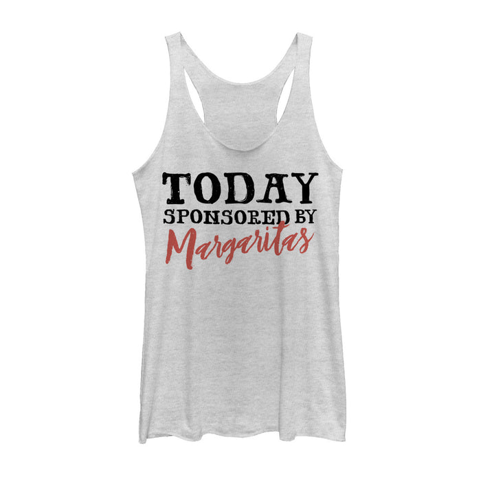 fifth sun Women's CHIN UP Today Sponsored by Margaritas Racerback Tank Top