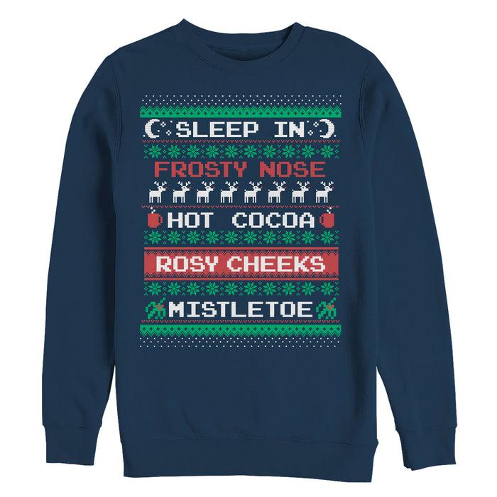 fifth sun Women's CHIN UP Ugly Christmas Checklist Sweatshirt