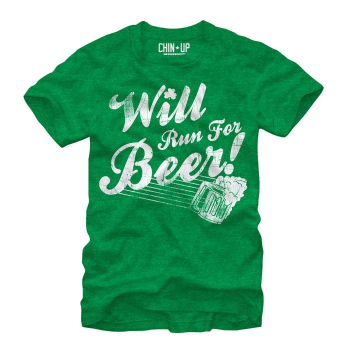 fifth sun Women's CHIN UP Will Run For Beer Boyfriend Tee