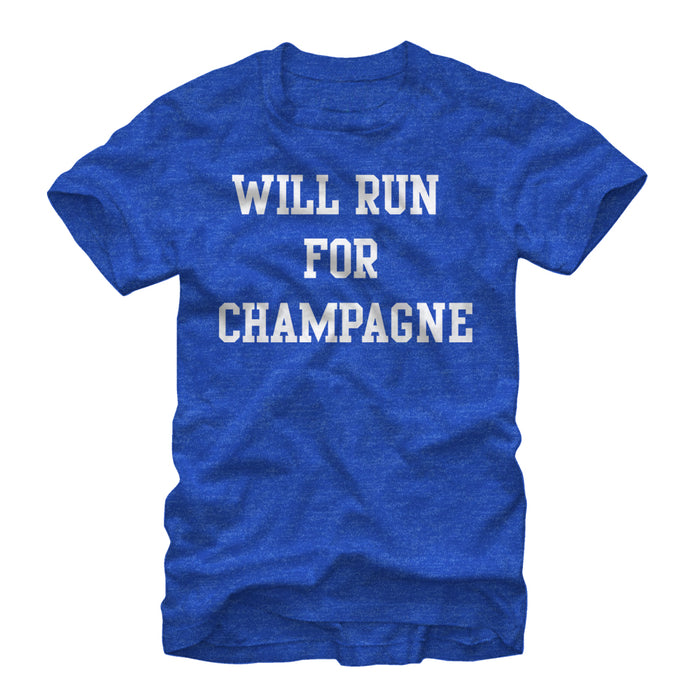 fifth sun Women's CHIN UP Will Run For Champagne Boyfriend Tee