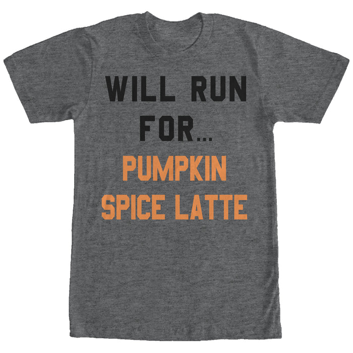 fifth sun Women's CHIN UP Will Run for Pumpkin Spice Latte Boyfriend Tee