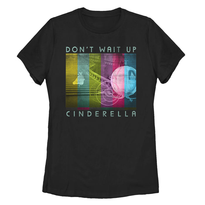 fifth sun Women's Cinderella TV Glitch Stripe T-Shirt