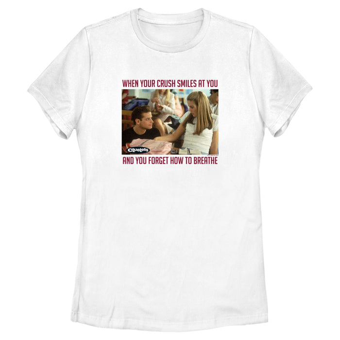 fifth sun Women's Clueless When Your Crush Smiles At You T-Shirt