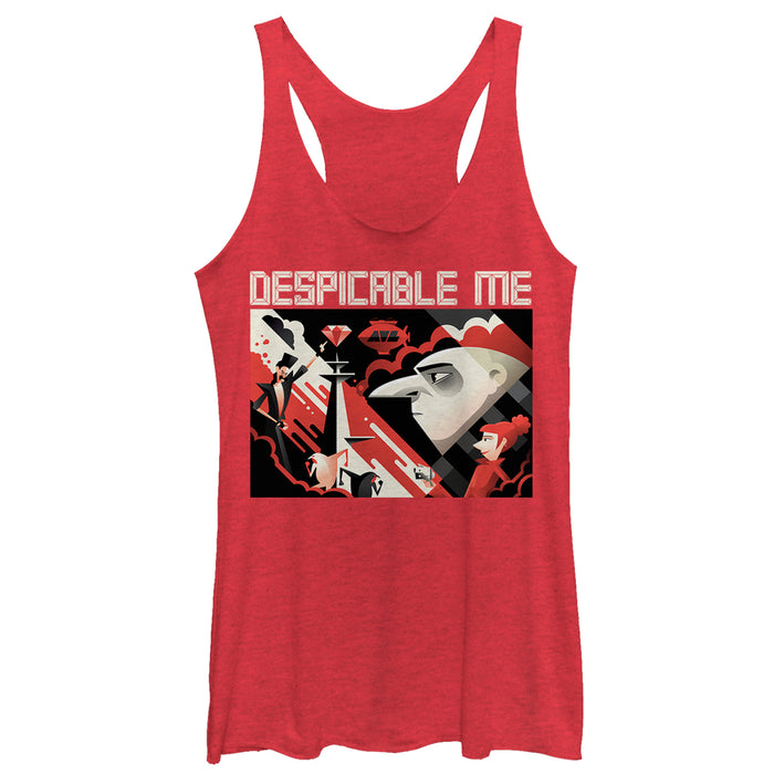 fifth sun Women's Despicable Me 3 Modern Gru Scene Racerback Tank Top