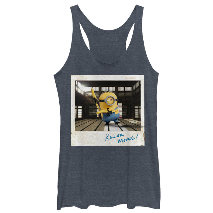 fifth sun Women's Despicable Me Minion Karate Racerback Tank Top