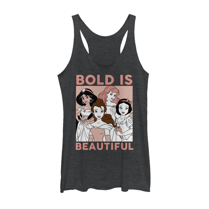fifth sun Women's Disney Princesses Bold is Beautiful Racerback Tank Top