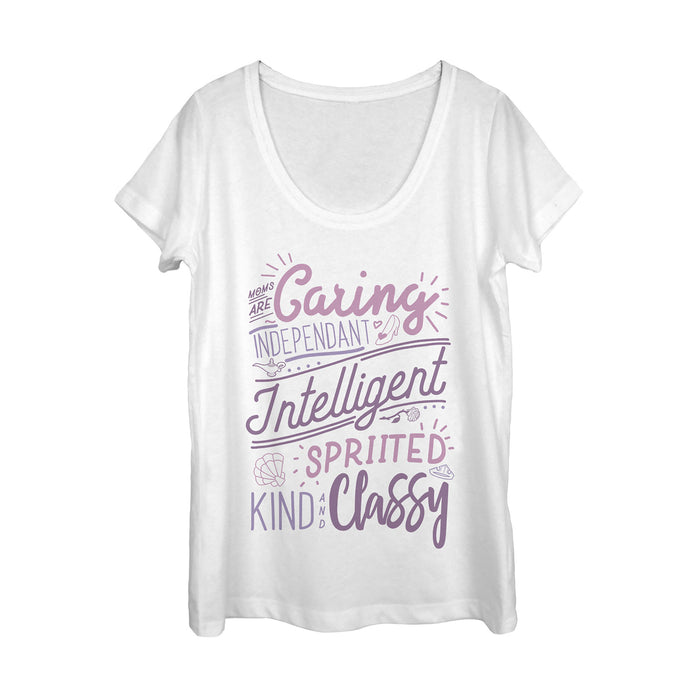 Fifth Sun Women's Disney Princesses Mother's Day Qualities Scoop Neck
