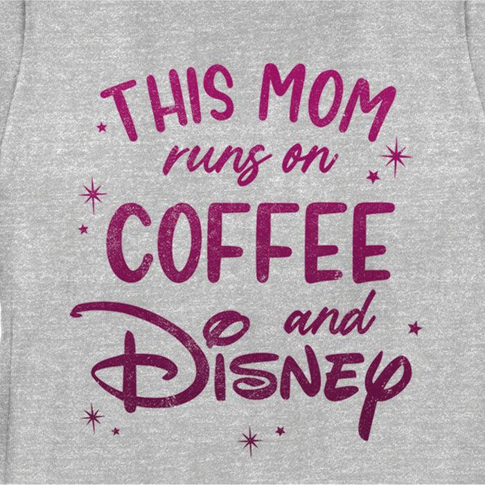 Fifth Sun Women's Disney This Mom Runs On Coffee T-Shirt