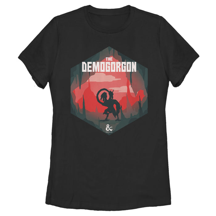 fifth sun Women's Dungeons & Dragons Demogorgon Monster Frame T-Shirt