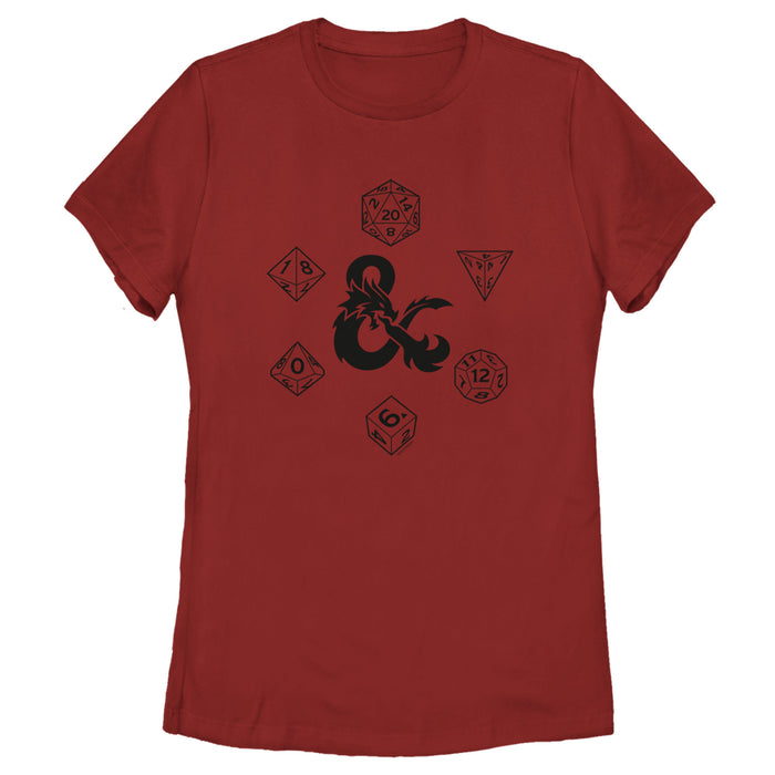 fifth sun Women's Dungeons & Dragons Iconic Dice T-Shirt