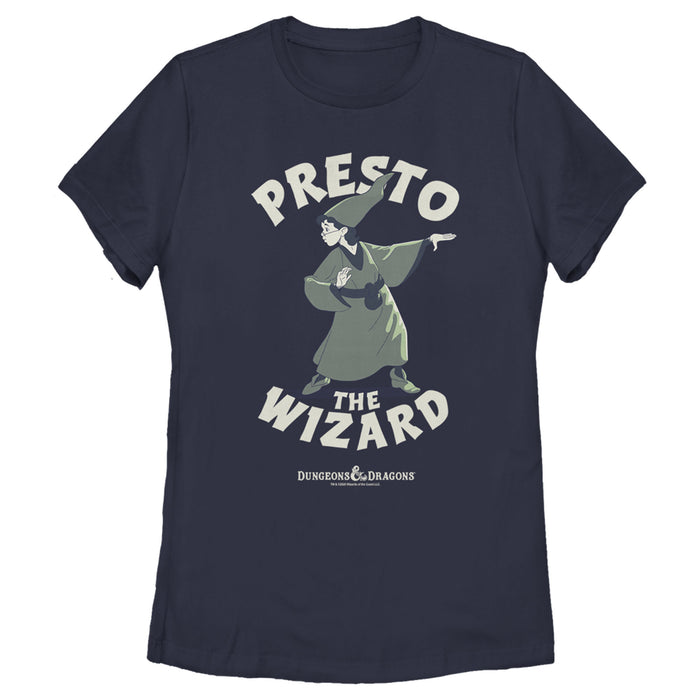 fifth sun Women's Dungeons & Dragons Presto the Wizard Cartoon T-Shirt