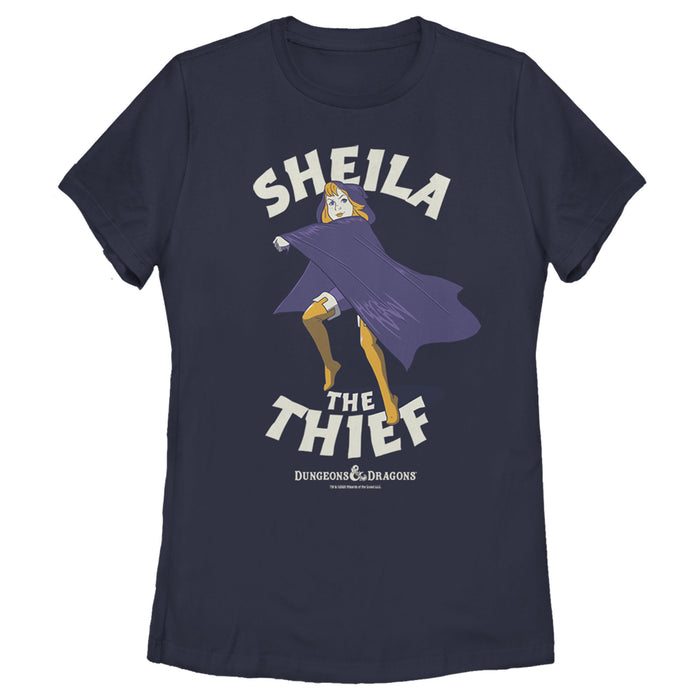 fifth sun Women's Dungeons & Dragons Sheila the Thief Cartoon T-Shirt