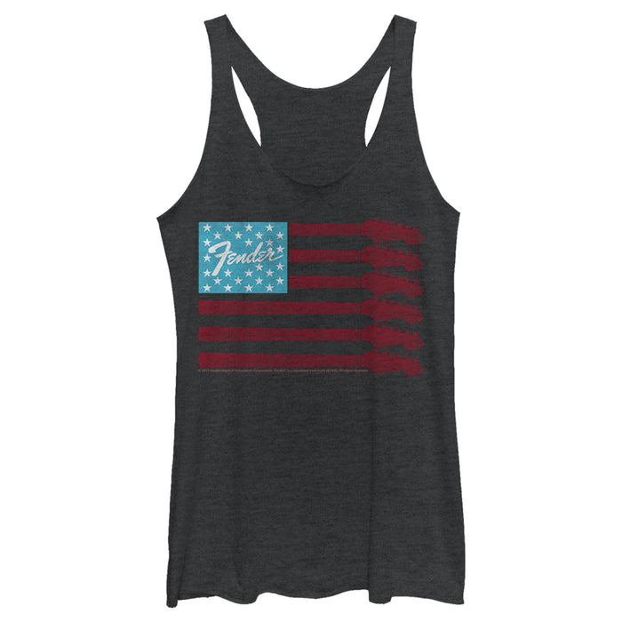 fifth sun Women's Fender Guitar Flag Logo Racerback Tank Top