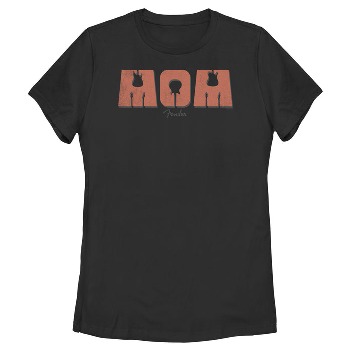 fifth sun Women's Fender Mom Distressed Logo T-Shirt