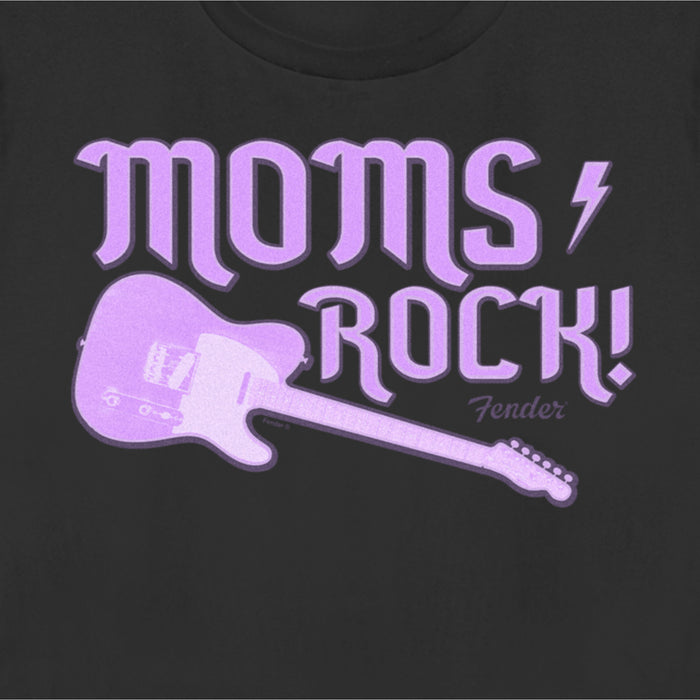 Fifth Sun Women's Fender Moms Rock Purple Guitar T-Shirt