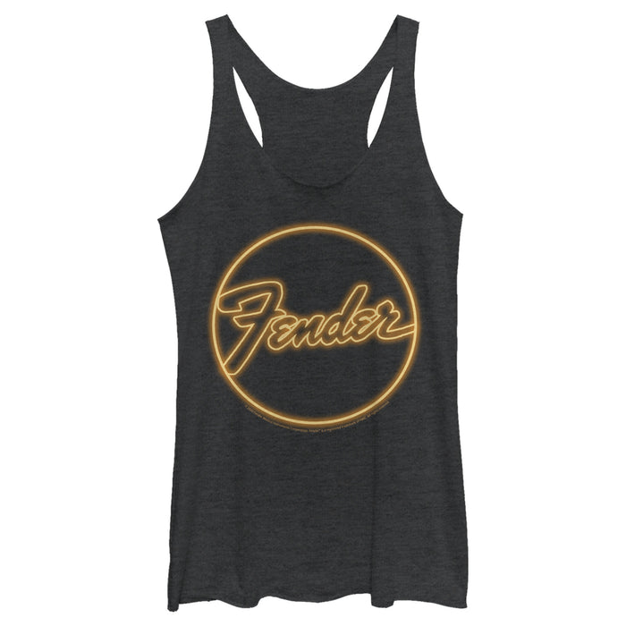 fifth sun Women's Fender Neon Logo Racerback Tank Top