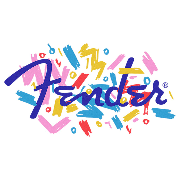 Fifth Sun Women's Fender Retro Confetti Logo T-Shirt