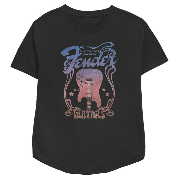 fifth sun Women's Fender Rock 'N' Roll Poster T-Shirt