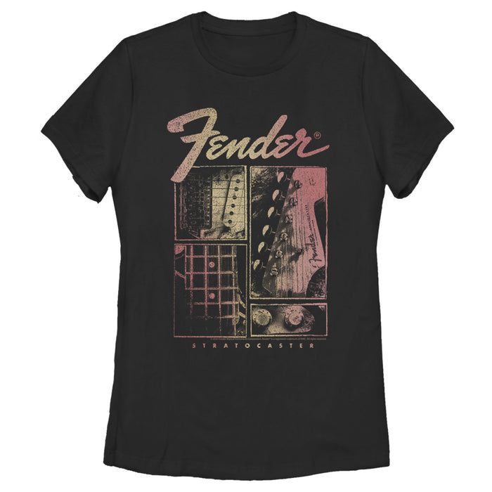 fifth sun Women's Fender Sunburst Stratocaster T-Shirt