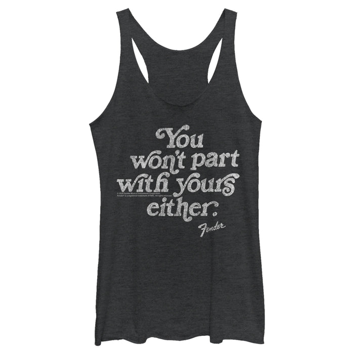 fifth sun Women's Fender You Won't Part With Yours Racerback Tank Top