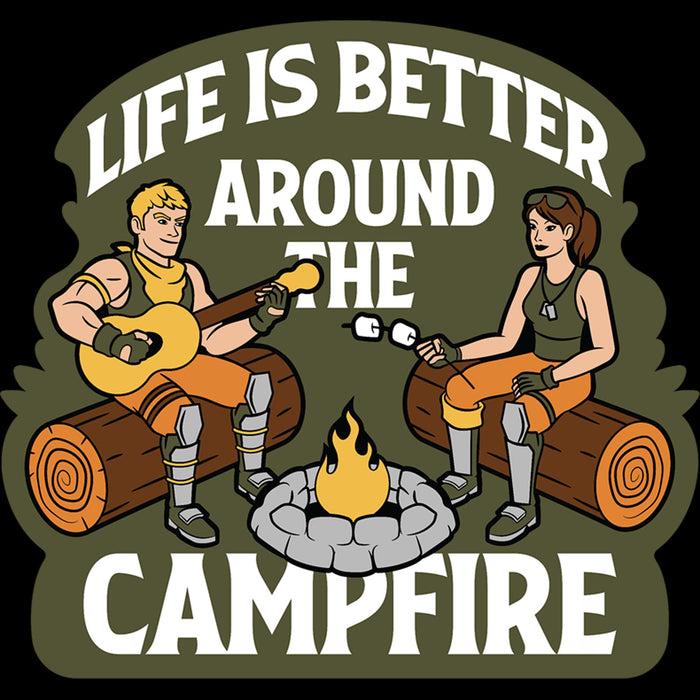 Fifth Sun Women's Fortnite Life Is Better Around The Campfire T-Shirt