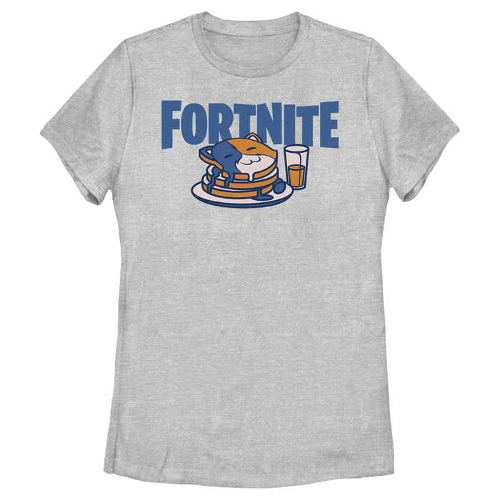 fifth sun Women's Fortnite Meowscles Pancakes T-Shirt
