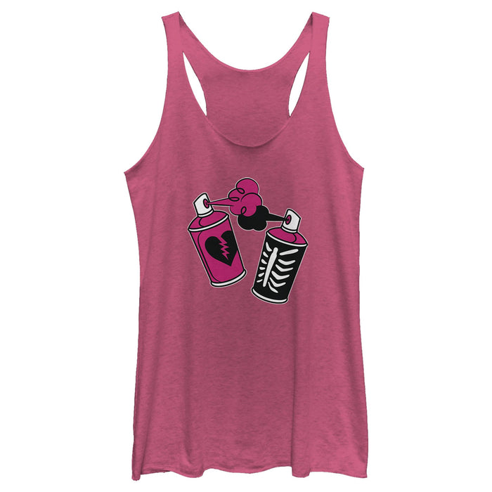 Fifth Sun Women's Fortnite Spray Can Graffiti Racerback Tank Top