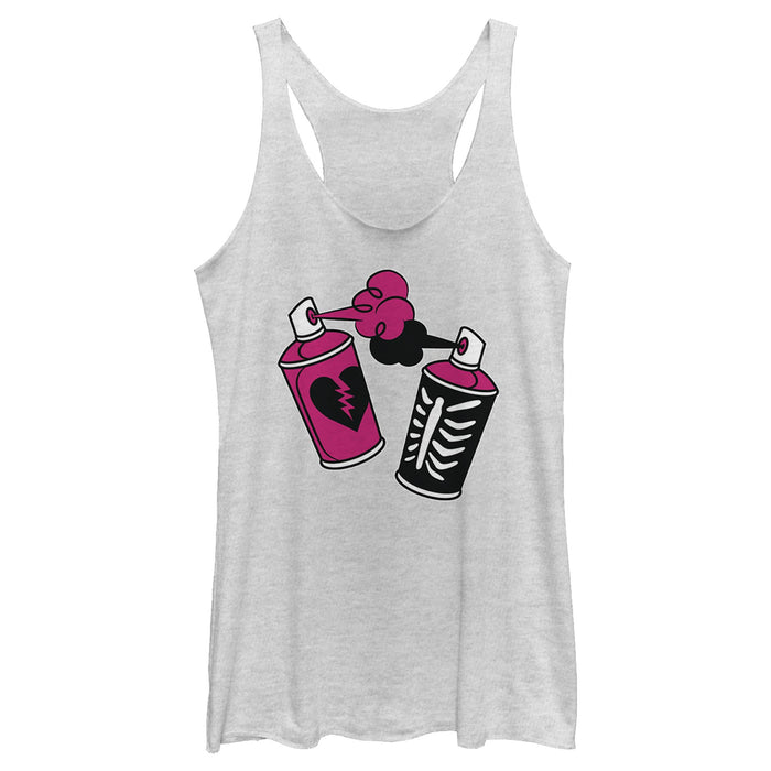 fifth sun Women's Fortnite Spray Can Graffiti Racerback Tank Top