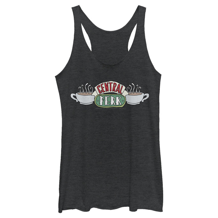fifth sun Women's Friends Classic Central Perk Logo Racerback Tank Top