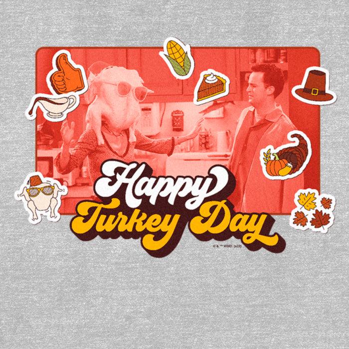 Fifth Sun Women's Friends Happy Turkey Day Scene T-Shirt
