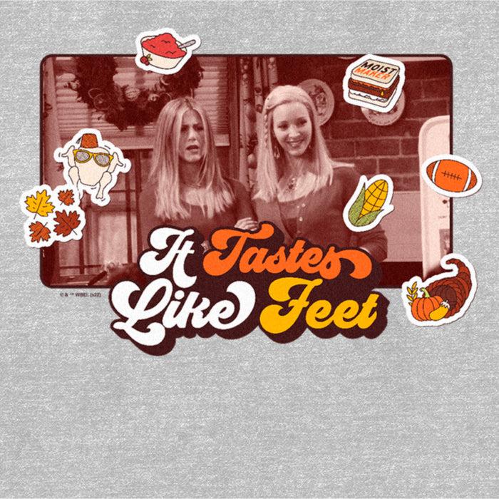 Fifth Sun Women's Friends It Tastes Like Feet Thanksgiving Icons Scene T-Shirt