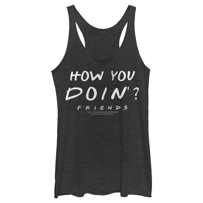 fifth sun Women's Friends Joey How You Doin' Racerback Tank Top