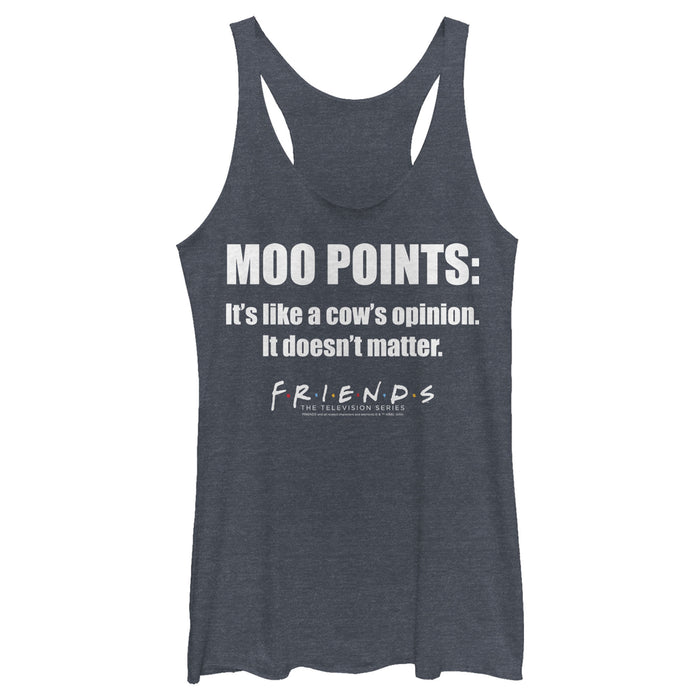 fifth sun Women's Friends Joey's Moo Points Racerback Tank Top